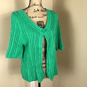 Lane Bryant Sweaters - Lane Bryant Cabled Green Sweater Cardigan 14 16 Lane Bryant Sweaters - Lane Bryant Cabled Green Sweater Cardigan 14 16